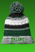 Talons Baseball Embroidered Pom-Pom Beanie