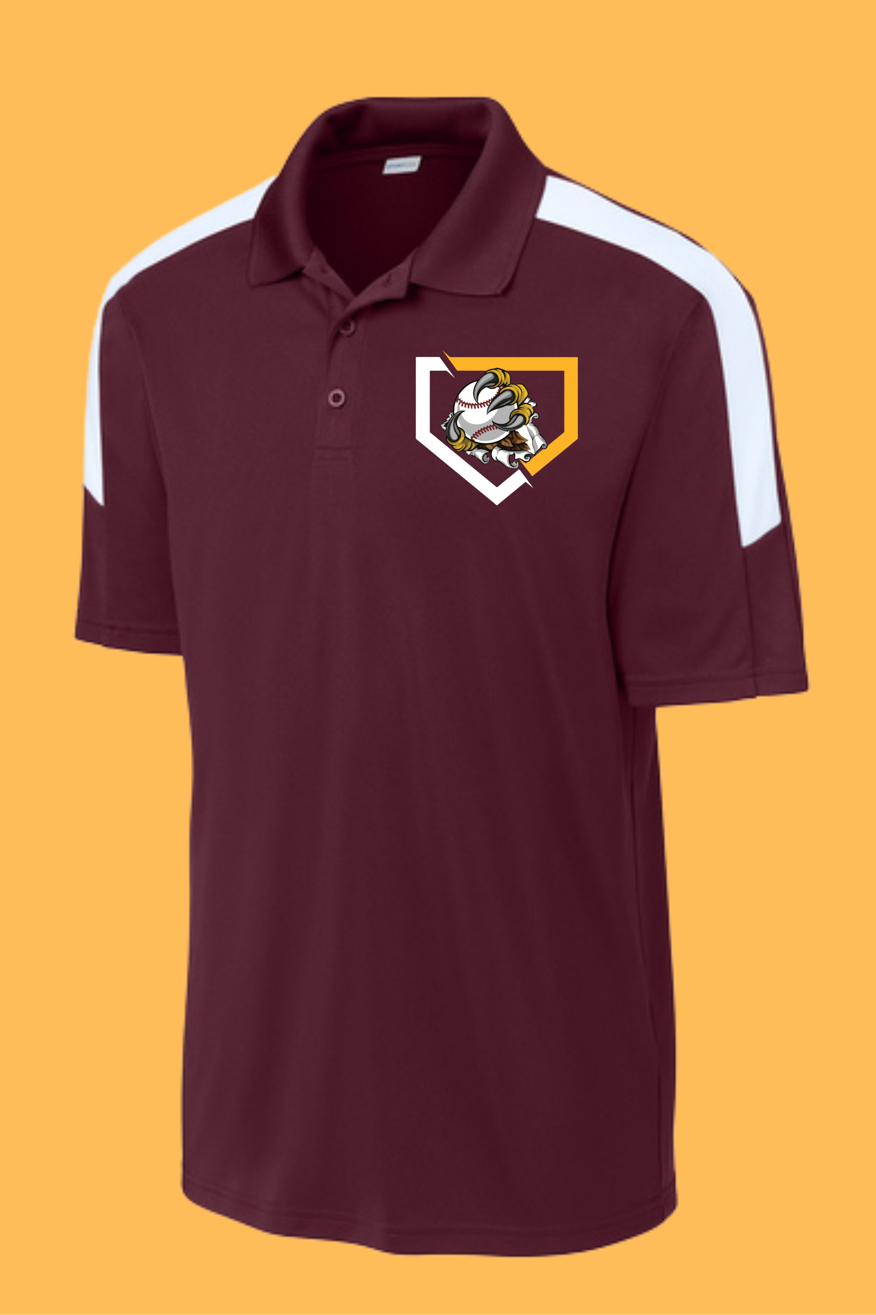ST104 Embroidered Polo Claw AND Shield LOGO