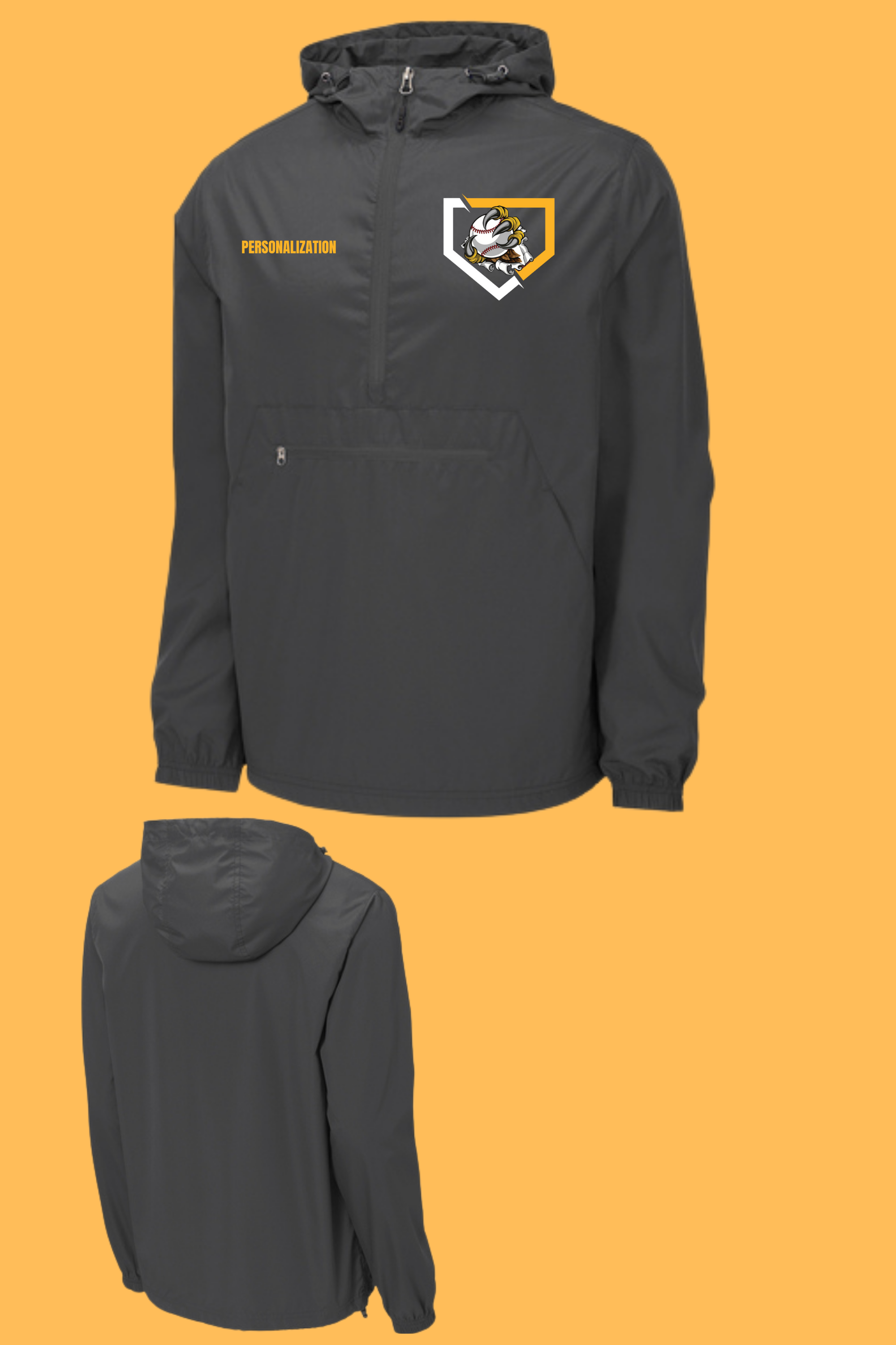 JST66 Packable Anorak Claw Logo Shield