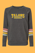 Women’s Striped Sleeve Crewneck Sweatshirt – Style W23152