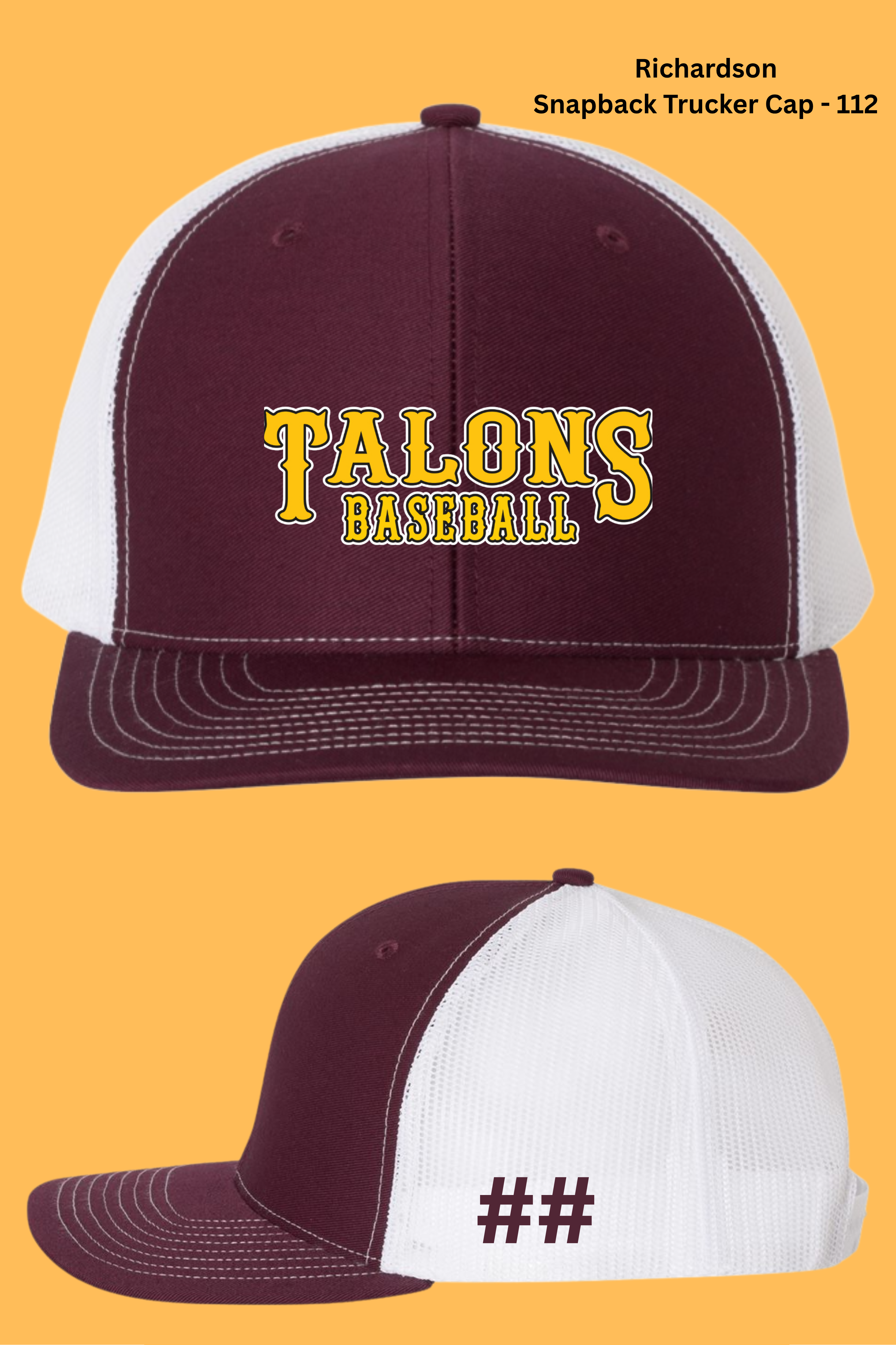 Richardson 112 Snapback Trucker Cap – Talons Baseball