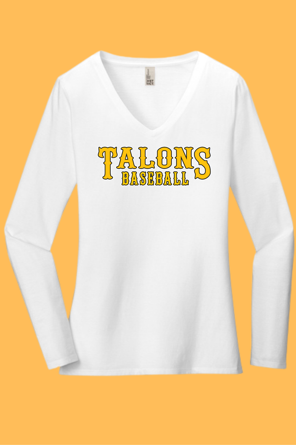 DT6201 District® Women’s Very Important Tee® Long Sleeve V-Neck Talons Baseball print